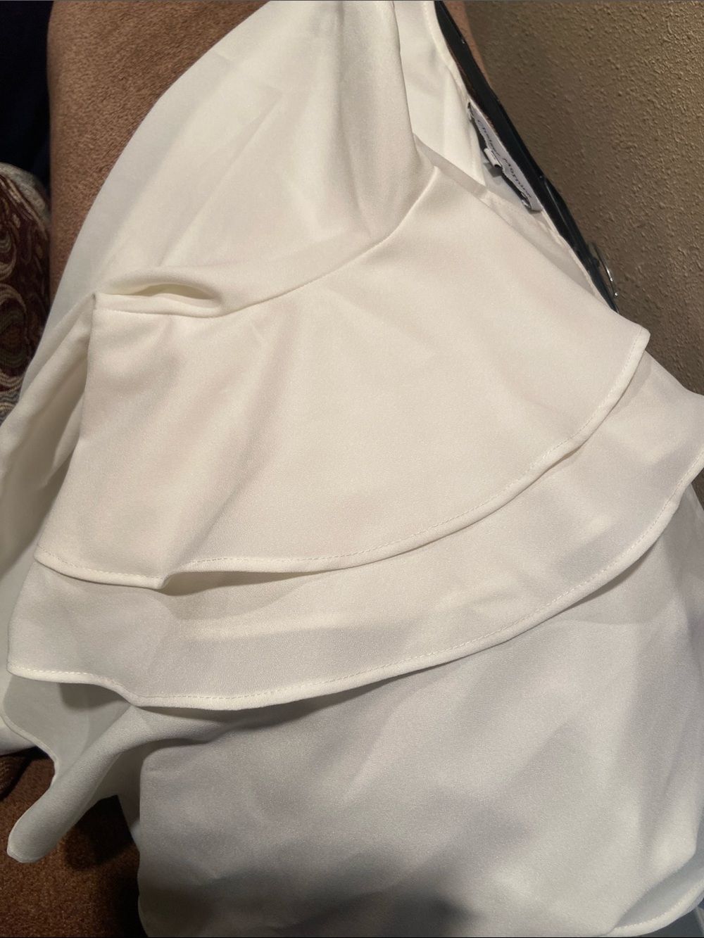 White Ruffle Sleeve Blouse - Picture 8 of 8